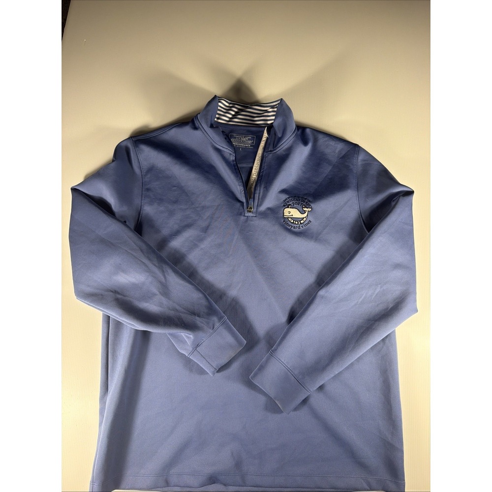 Vineyard Vines Men's L 143rd Kentucky Derby 2017 Performance 1/4 Zip